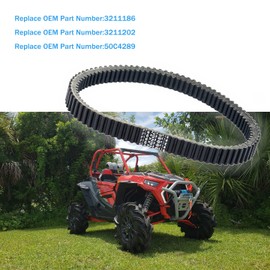 Amomeca Drive Belt Heavy Duty Belt Compatible with Polaris RZR 1000 xp Turbo 2016-2023 / RZR xp 4 Turbo 2016-2023 / Ranger XP 1000 2018-2021 / RZR RS1 2018-2021#3211186/3211202 / 50C4289