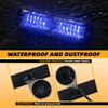 ELECHOI 8pcs 12-LED Emergency Strobe Light Ultra Slim Grille Flashing