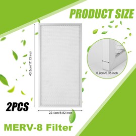 2pc Filter Replacement for MERV-8, Dehumidifier Filter Replacement Compatible with AlorAir Sentinel HD55, Sentinel HDi65 Dehumidifiers