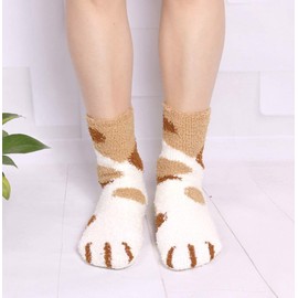 HIALTODAY Bed Fluffy Socks for Womens and Girls, 6 Pairs Winter Warm Cosy Socks Ladies Fleece Comfy Thermal Fuzzy Socks for Casual Home Sleeping