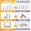 VIGRUE 360-Piece Stainless Steel Screws Set M3 M3.5 M4 M5,