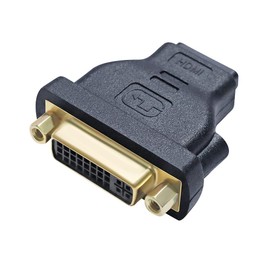 DTECH DVI Female to HDMI Female Adapter Bi-Directional HDMI to DVI-I Converter 24+5 Port 4K 1080p Video for Computer Monitor PC TV Box Home Cinema Display