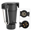 Coupling Socket 7-Pin Female 7-Pin Conector 7-Pin Hotrailer Connector, 7-Pin