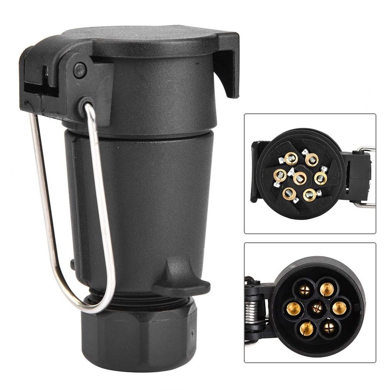 Coupling Socket 7-Pin Female 7-Pin Conector 7-Pin Hotrailer Connector, 7-Pin