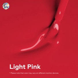 GLOSS Gel Nail Polish | Light Pink 15ml 1 pcs - HEMA Free Nail Polish, Pink Soak Off UV LED Varnish, Professional Gel Polish Design for Home & Salon, Perfect Holiday Gifts for Women & Girls