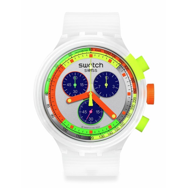 Swatch Casual Watch Transparent Quartz NEON Jelly