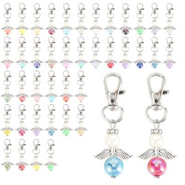 VASTOM Guardian Angel Pendants, Pack of 40 Guest Gifts, Guardian Angel, Small Lucky Charm, Angel Pendant, Key Ring, Guardian Angel Set for Christening, Guest Gifts, Wedding Gift, Farewell Gifts