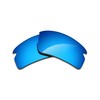 Alphax Ice Blue Mirrored Polarized Replacement Lenses for Oakley Flak