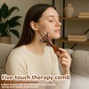 hinbkenla Scalp Massager Comb 2PCS Wooden