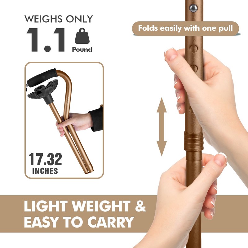 GPTCAMP G1 Walking Stick, Walking Cane for Women & Men