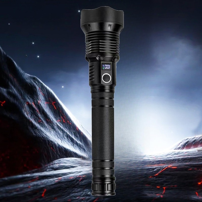 MANGOKKA Flash Light Rechargeable, 2000 Lumens LED Flashlights, Zoomable Tactical