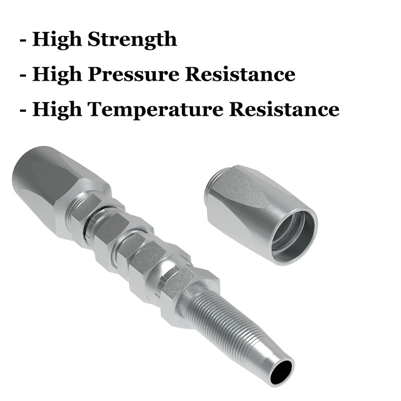 3PCS Reusable Hydraulic Hose Field Repair Kit, 1/2'' 3/8'' 1/4''