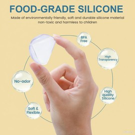 24 Pack Clear Corner Protectors for Kids, Baby Proofing Corners Child Safety Corner Guards for Furniture Against Sharp Corners