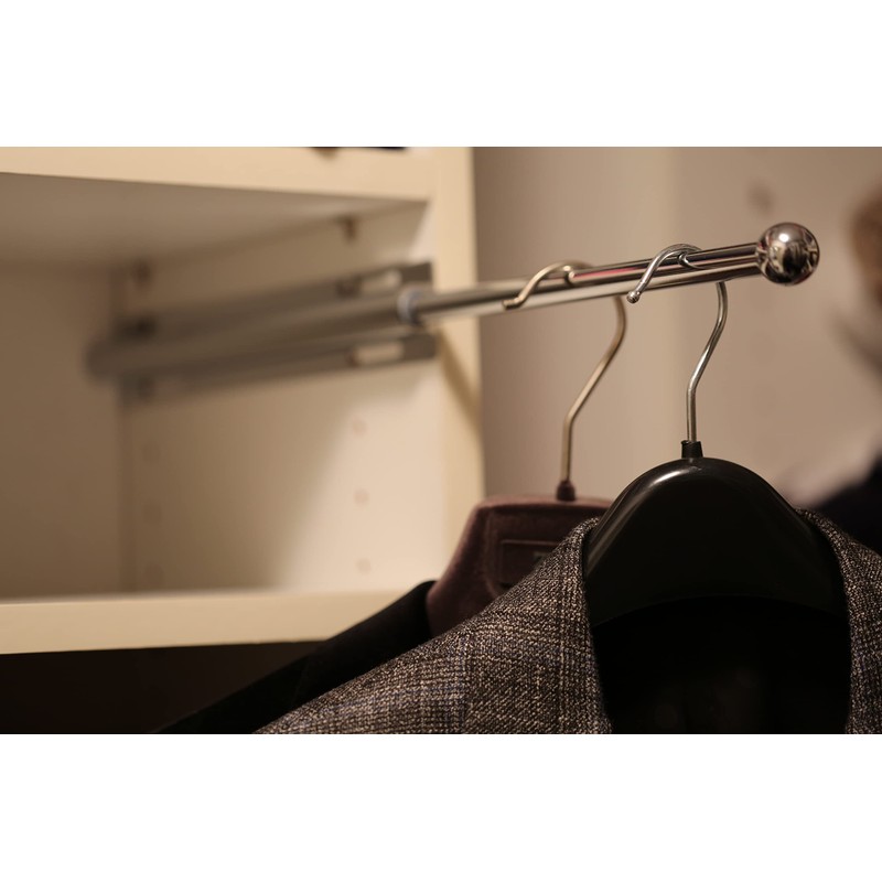 12" Valet Rod Standard for Closet Satin Brass SB Metal