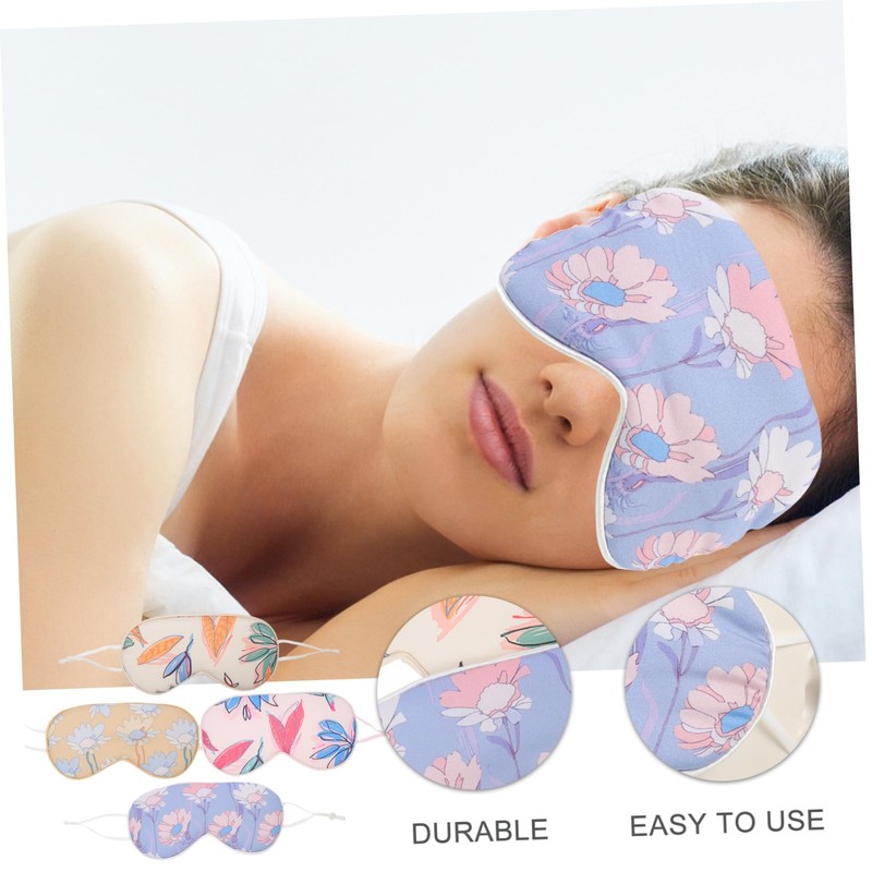 IWOWHERO 4pcs Portable Sleeping Eye Masks Lightweight Breathable Eye Covers