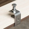 uxcell Stainless Steel C-Clamp with 0.79 Inch Wide Jaw Opening