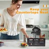 Yiomxhi Kitchen Utensil Holder for Worktop, Large 3 Compartments Cutlery