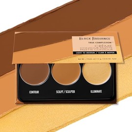 Black Radiance True Complexion Paleta de contorno de crema, Light to Medium