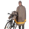 Tucano Urbano Cycling Rain Cape, Garlbaldina, Dove Grey, w/ Front