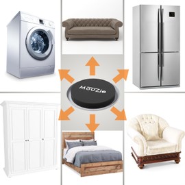 16 Grey 3 1/2 Inch Reusable Heavy-Duty Mover Large Appliance and Furniture Sliders Coasters Super Movers Tool Pads for Easy Moving Over Carpets and Carpeted Floors no Lifter Included