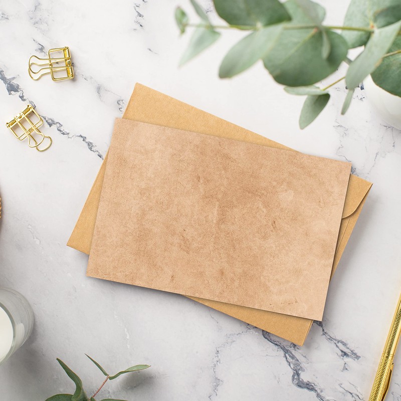 50 x Letter Paper DIN A5 Printed on Both Sides