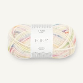 SANDNES GARN Poppy – Colour: Tutti Frutti (1010) – 50 g/Approx. 110 m Wool