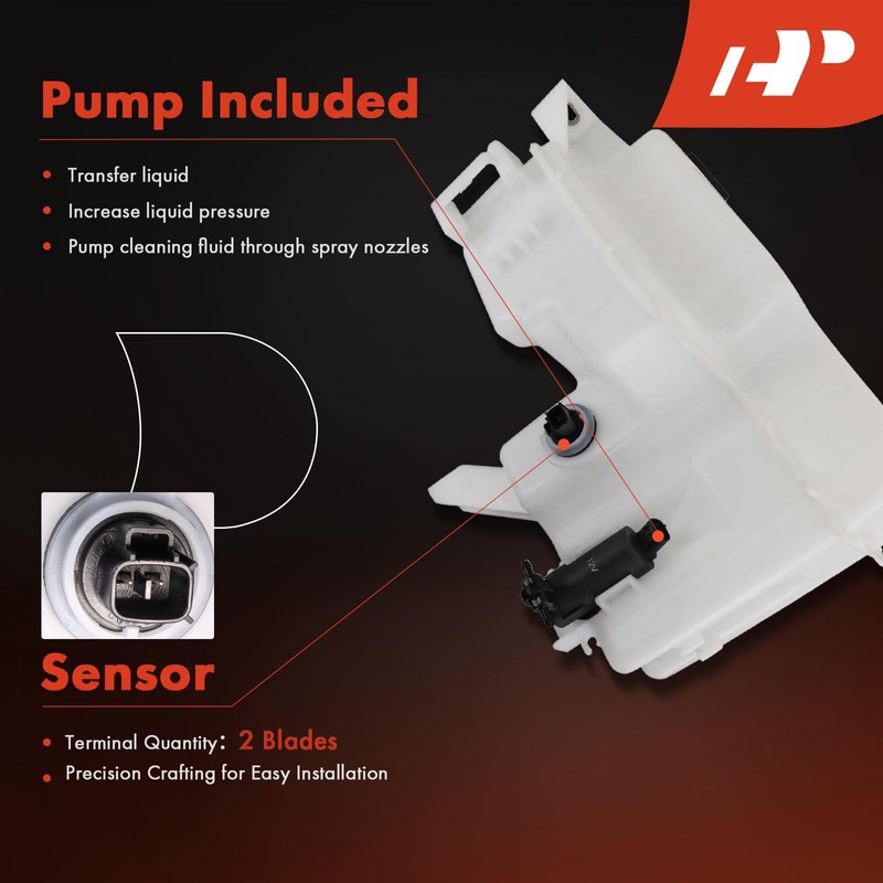 A-Premium Windshield Washer Reservoir Tank Assembly Compatible with Toyota Highlander