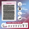Mayhug Lash Extension Set, 50D Eyelash Extensions Set, 9-16 mm