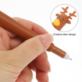 Ciieeo Pack of 16 Christmas Gifts for Women Christmas Ballpoint Pens in Stag Head Shape Christmas Gifts Small Items Gift Filling Ballpoint Pen High Quality Merry Pen Man Pencil Case