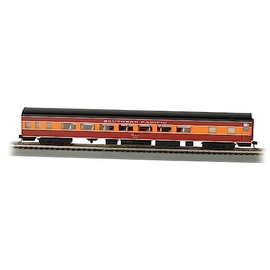 Bachmann Trains - 85' Smooth-Side Coach CAR with Lighted Interior - Southern Pacific™ Daylight #2463 - HO Scale
