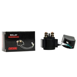 CHENXL Waterproof Cover Starter Solenoid Relay for Honda TRX250, TRX300, TRX400EX, TRX250EX, FL350R, FL400R, KLT200, KLT250, KZ1000, KZ750, Replaces Honda 35850-HM3-000 & Kawasaki 21164-005