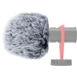 Cubilux Foam Cover & Furry Windscreen Pack Compatible with VideoMicro, VideoMicro II, VideoMic Me/Me-L/Me-C, VRX10, V-Mic, Dead Cat, Pop Filter,Muff Windshield Windjammer for Mini Shotgun Microphone
