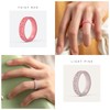 ThunderFit Silicone Ring Wedding Bands for Women, Modern Classic Bridal