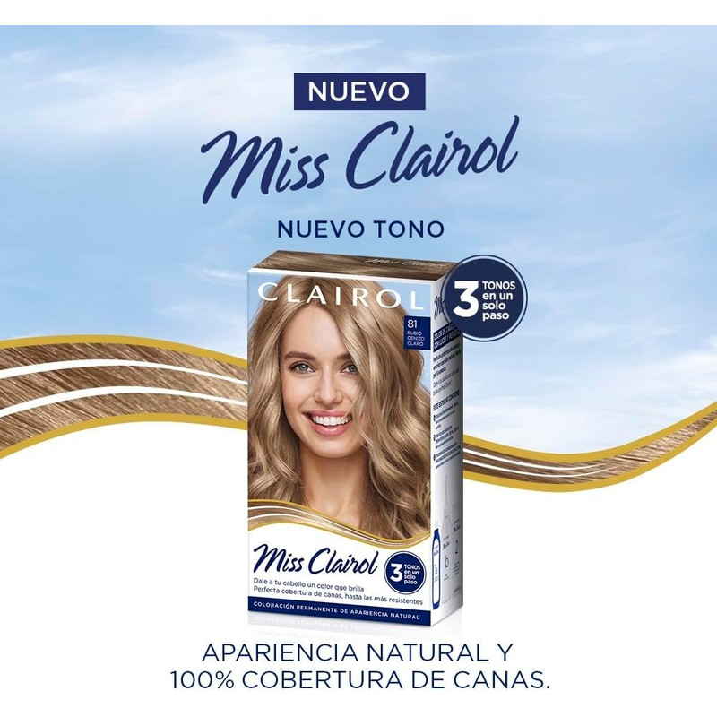 Miss Clairol Tinte Permanente 81 Rubio Cenizo