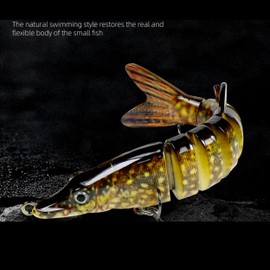 AmazingRose Fishing Lures for Freshwater and Saltwater, Lifelike Swimbait for Bass Trout Crappie Walleye Pike, Slow Sinking Bass Fishing Lure,Family Fishing Gear Plugs,3pcs(12.2cm-18.6g)