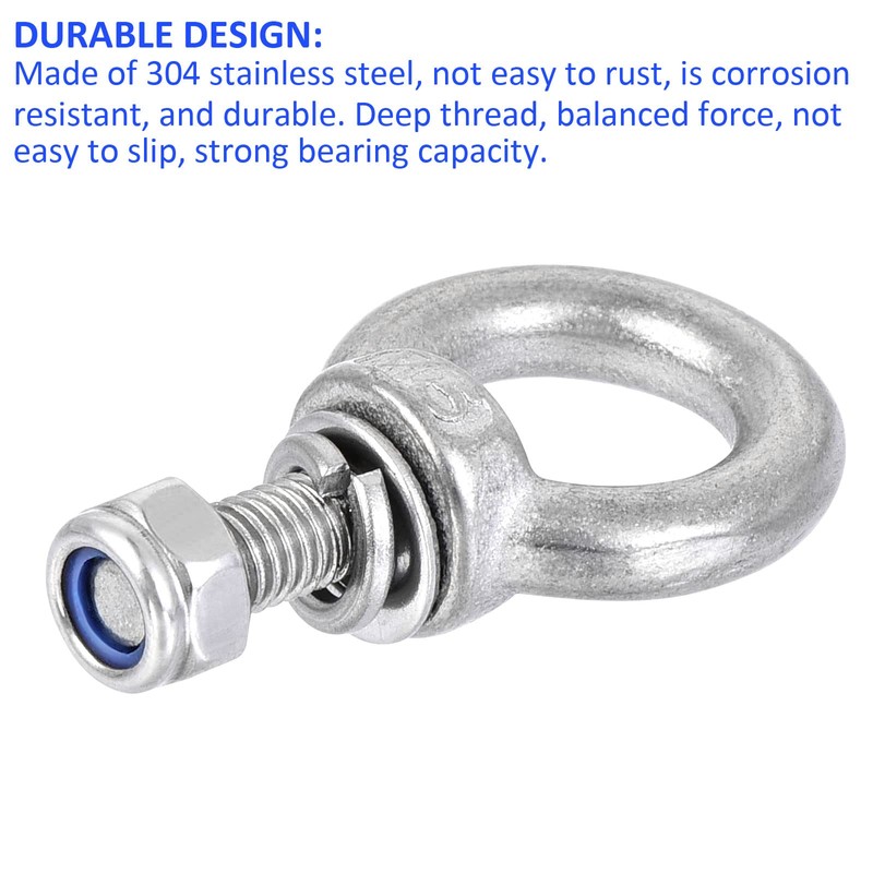 M METERXITY 6 Sets Mechanical Shoulder Hanging Eye Bolts Chandelier