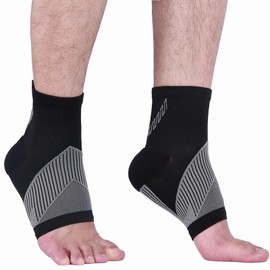 NuCamper Ankle Brace, Compression Socks for Men and Women, Ankle Brace, Foot Bandages, Supportive Bandage for Plantar Fasciitis, Achilles Tendon, Arthritis, Joint Pain, Sprained Ankle