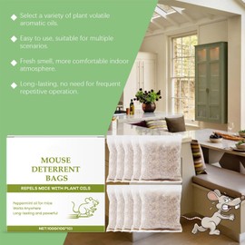 Under Hood Mice Bags, Pouches to Repel Mice, 10x Natural Powerful Alternative Pack for Household Car Indoor Outdoor Attic Storehouse Farm Home Garage Dining Room Kitchen
