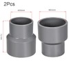 TOP-VIGOR 2Pcs PVC DWV Reducing Coupling, 50mm x 63mm Socket