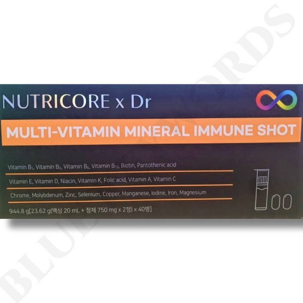 Nutricore x DR Multi-Vitamin Mineral Immune Shot 23.62gx 40 bottles,