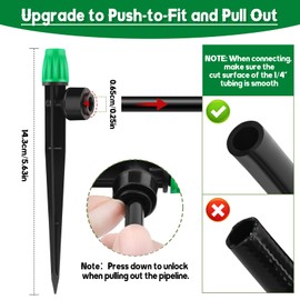 Kalolary 30pcs Irrigation Dripper 360 Degree Fan Sprayer Dripper Dripper (Green)