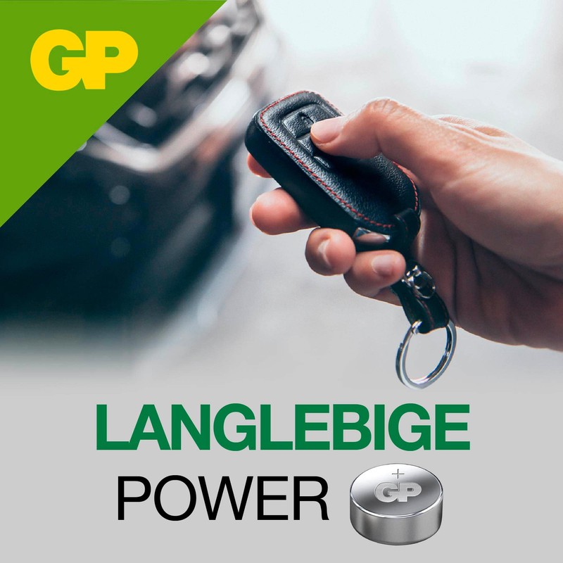 GP Batteries Alkaline LR41 Button Cell - Chrome/Black/Red (Pack of