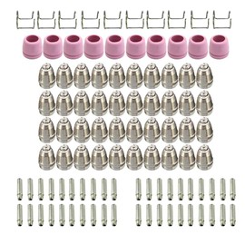 CONGNI 100pcs SG-55 AG-60P WSD-60 Plasma Cutter Consumables，Plasma Cutter Cutting Torch Tip Nozzles Consumables Kit