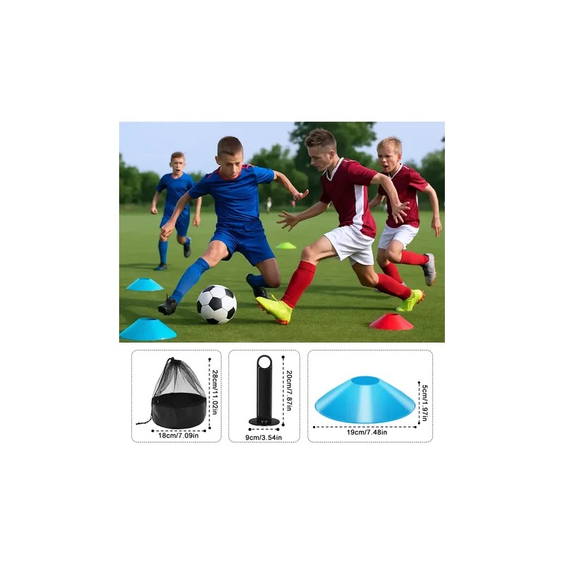 Kit 50 Platos De Entrenamiento Deportivo 1 Porta Platos