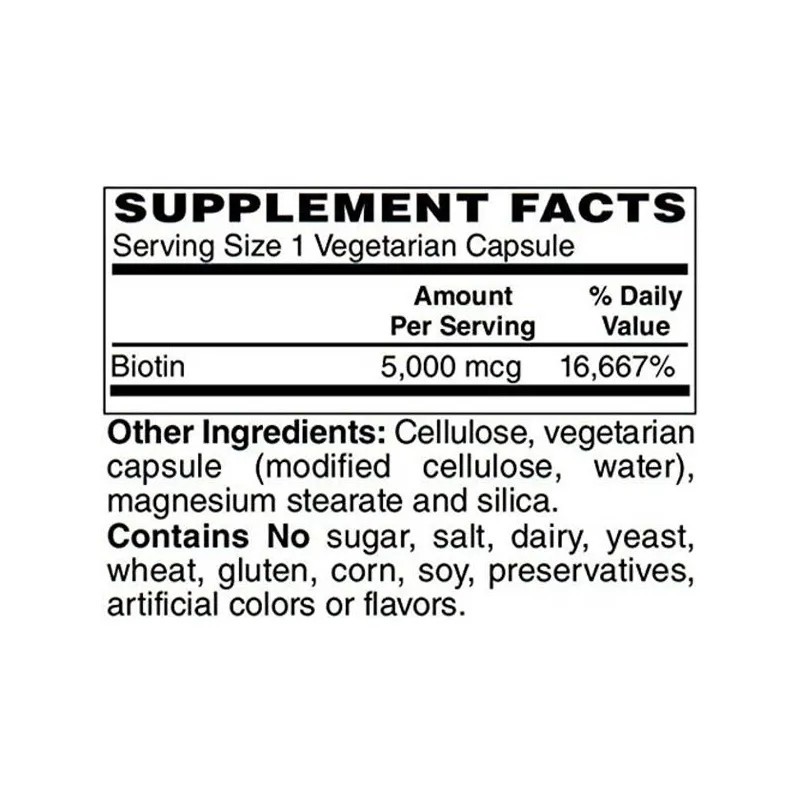 Bariatricpal Biotina 5000mcg Cápsulas Fácil De Tragar 60ct