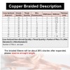 QuQuyi Copper Braided Ground Strap, 9.84ft x 5/8" Flat Tinned