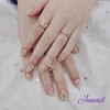  Gold chain handmade nail tip ✨ - Short C
