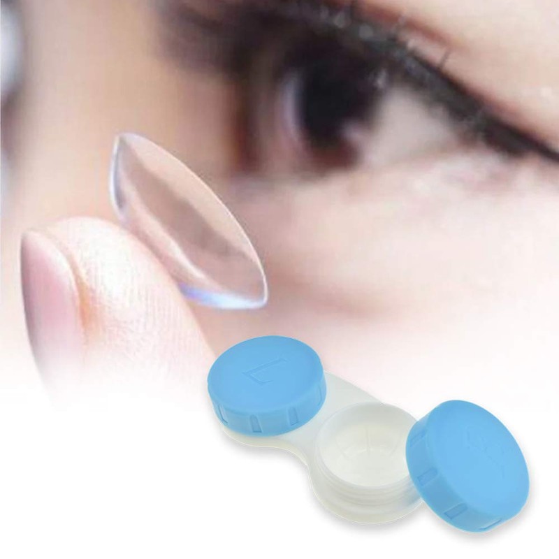 HAHIYO Contact Lens Case Box Holder Diameter 25mm Durable Leakproof