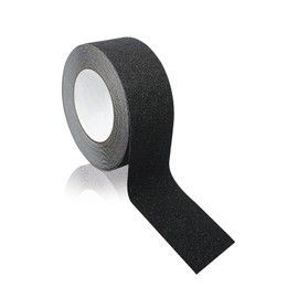 ERBI - Non-Slip Tape [50 mm x 20 m] Black - Waterproof for Indoor and Outdoor Use - Non-Slip Strips for Stairs, Ladders, Bathrooms - Non-Slip Strips