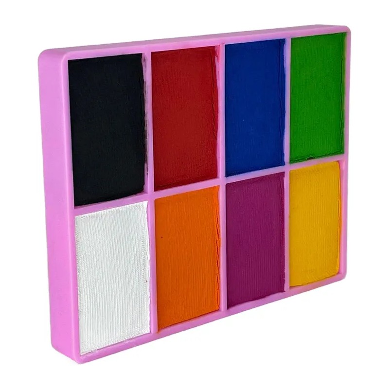 Colibrix Maquillaje Corporal Base Agua Kit Con Pinceles Pro